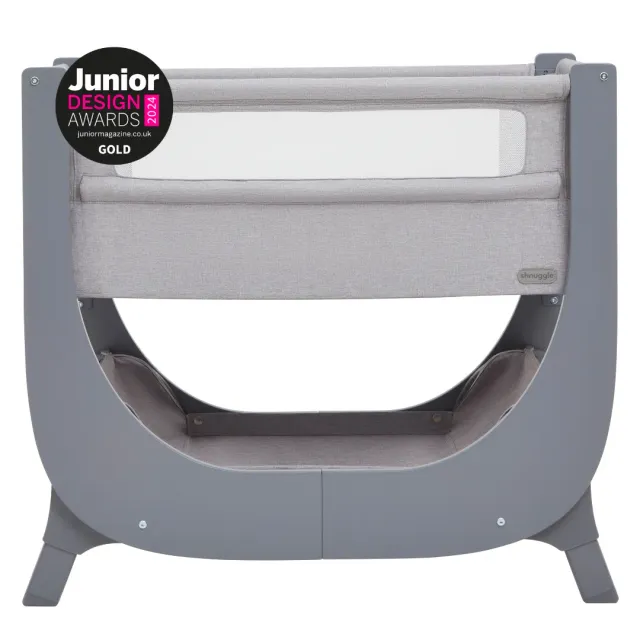 Shnuggle Air Lite bedside crib taupe mesh 6 højder